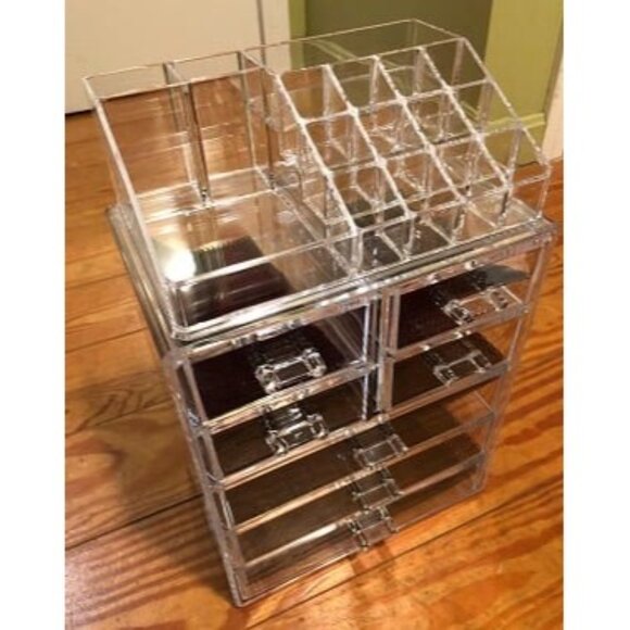 New Clear Cosmetic Makeup Organizer - Make Up & Jewelry Storage, Case & Display - Picture 2 of 2